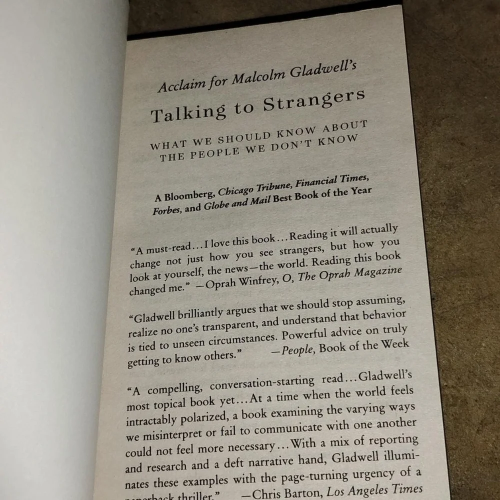 Malcolm GladwellTalking to Strangers: Paperback